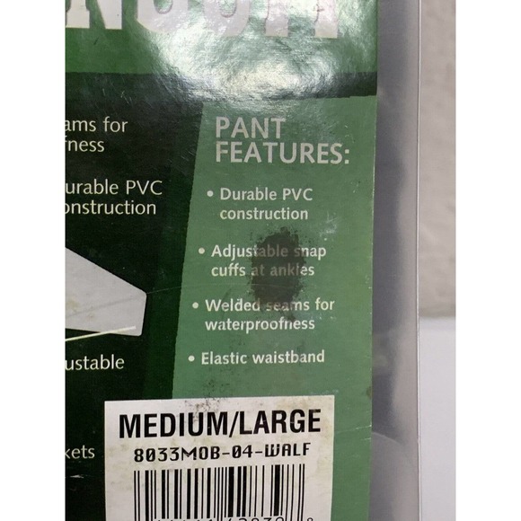 Stearns Men’s Old New Stock PVC Nylon 2 Piece Waterproof Camo Rain Suit Size ML - Picture 5 of 11